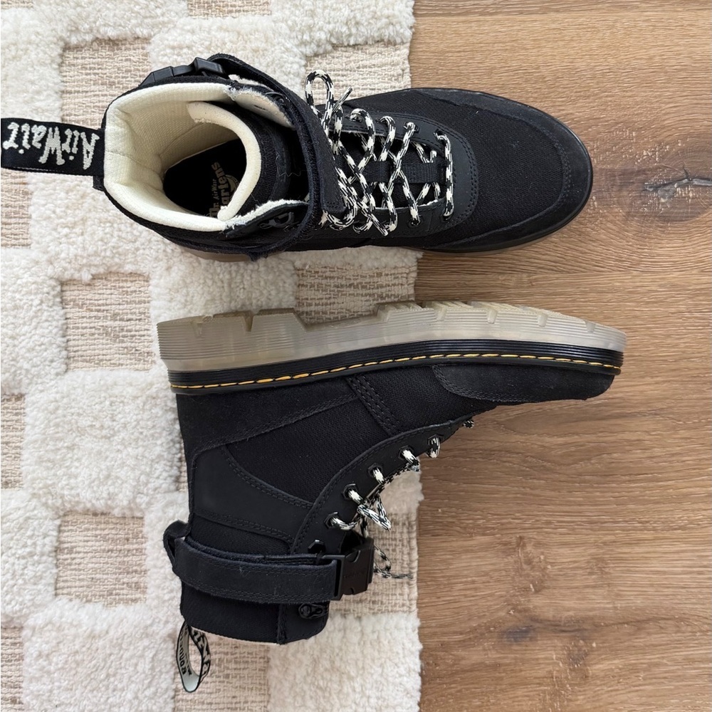 Doc Martens Combs Tech Iced Casual Boots in Black - Picture 4 of 8